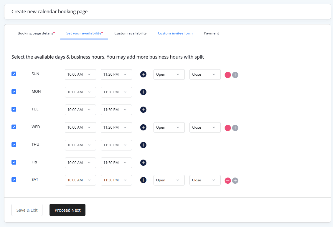 Availability-Configuration